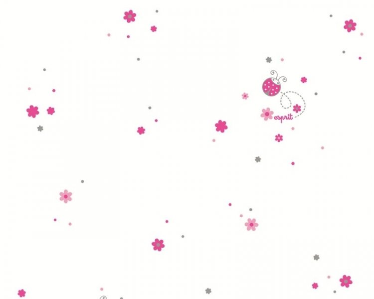 Dětská tapeta 2192-13 růžové berušky / Vliesové tapety pro děti 219213 Esprit Kids 5 (0,53 x 10,05 m) A.S.Création