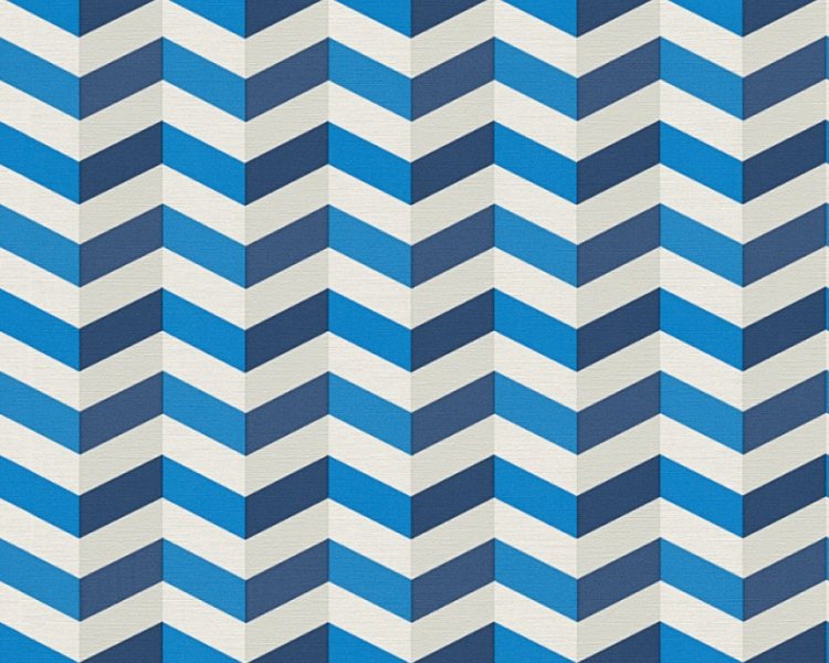 Vliesová tapeta 34123-1 geometrická modrá / Tapety na zeď 341231 Contzen Artist No.1 (0,53 x 10,05 m) A.S.Création