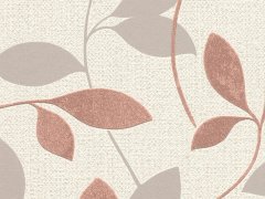 Listy, barvy krémová, červená, strukturální vliesová tapeta z kolekce Andy Wand od výrobce Rasch, barvy krémová, červená, strukturální vliesová tapeta z kolekce Andy Wall od výrobce Rasch