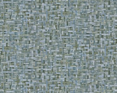 Vliesová tapeta modrá, zelená, venkovský styl, ratan 377063 / Tapety na zeď 37706-3 Jungle Chic (0,53 x 10,05 m) A.S.Création