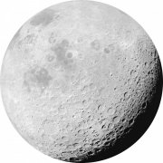 kruhová samolepicí vliesová fototapeta D1-020 - Povrch Měsíce, Luna z kolekce Komar Dots