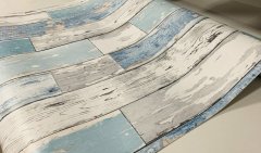 Samolepicí tapeta staré, modro-šedé dřevo, vzor vintage dřevo - značkové samolepící tapety Gekkofix v šíři 45 cm