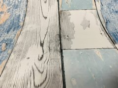 Samolepicí tapeta staré, modro-šedé dřevo, vzor vintage dřevo - značkové samolepící tapety Gekkofix v šíři 45 cm