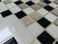 3D samolepící mozaika černo-bílá
