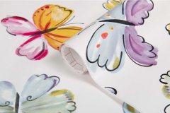 Samolepicí tapeta kusovka - barevní motýli v šířce 45 cm a délce 2 m - značkové samolepící fólie d-c-fix
