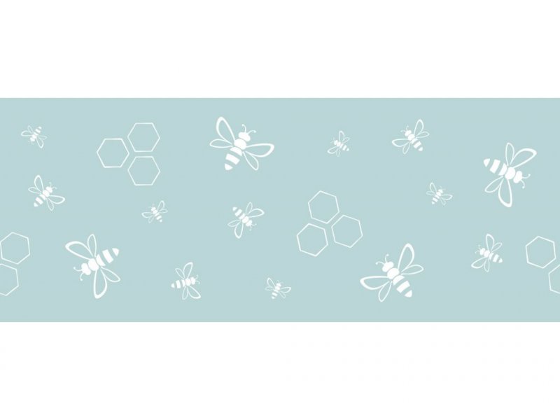 Jarní statická bordura na sklo S2 (20 x 150 cm) / Dekorativní statické bordury Včelky