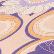 Vliesová tapeta retro, geometrická - růžová, fialová, žlutá 3953053 / Tapety na zeď 39530-3 retro Chic (0,53 x 10,05 m) A.S.Création