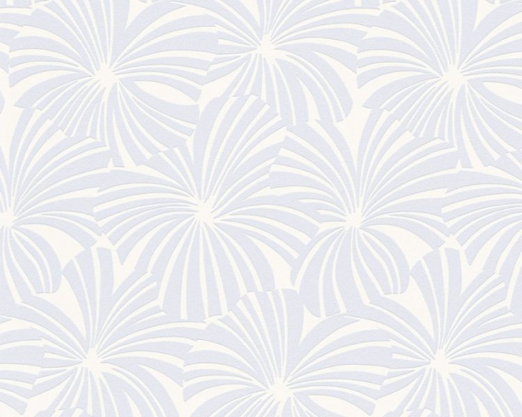 Vliesová tapeta 32759-2 modré květy / Tapety na zeď 327592 Esprit 12 (0,53 x 10,05 m) A.S.Création