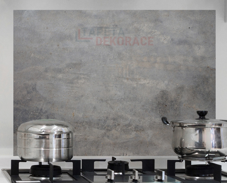 Samolepící panel za sporák Bellacasa šedá betonová zeď beton 67232 / Žáruvzdorná samolepka dekorace do kuchyně, koupelny Grey Wall Concrete Crearreda (47 x 65 cm)