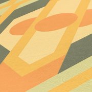 Vliesová tapeta retro, geometrická - žlutá, zelená, oranžová 395312 / Tapety na zeď 39531-2 retro Chic (0,53 x 10,05 m) A.S.Création