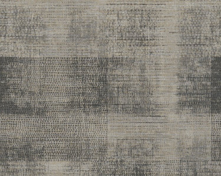 Vliesová tapeta 36773-3 čtverce béžové, šedé, černé / Vliesové tapety na zeď 367733 Character (0,53 x 10,05 m) A.S. Création