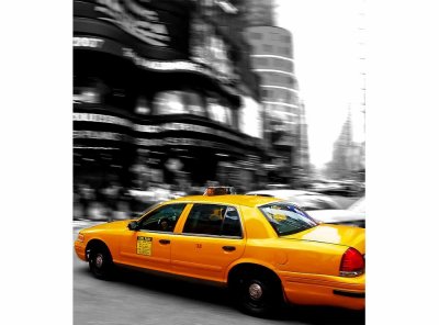 Vliesová fototapeta Žluté taxi 225 x 250 cm + lepidlo zdarma / MS-3-0007 vliesové fototapety na zeď DIMEX