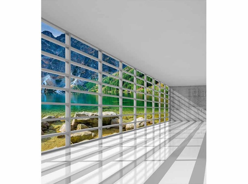 Vliesová fototapeta Interiér s výhledem 225 x 250 cm + lepidlo zdarma / MS-3-0039 vliesové fototapety na zeď DIMEX