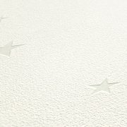 Moderní bílá vliesová tapeta s hvězdičkami 324401 z kolekce Il Decoro