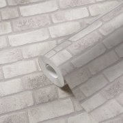 Vliesová tapeta vzor cihly v kombinaci krémové a bílé barvy - vliesová tapeta na zeď od A.S.Création