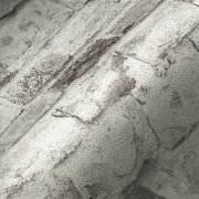 Vliesová tapeta vzor cihly v kombinaci bílé a šedé barvy - vliesová tapeta na zeď od A.S.Création