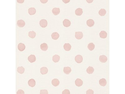 Dětská vliesová tapeta růžové puntíky 252019 / Tapety na zeď Kids world (0,53 x 10,05 m) Rasch