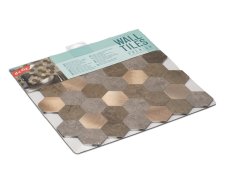 Kovové a kamenné hexagony, dlaždice s realistickým povrchem i na dotek - dlaždice o rozměru 29 x 28,8 cm - samolepicí prémiový obklad d-c-fix