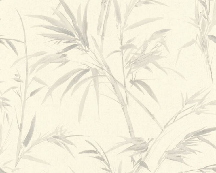 Vliesová tapeta 373762 šedý bambus / Vliesové tapety na zeď 37376-2 Sumatra (0,53 x 10,05 m) A.S.Création