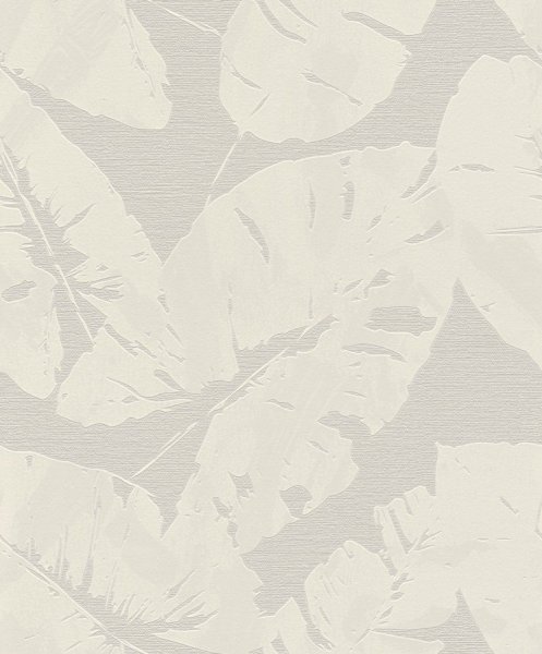Vliesová tapeta 805208 krémová, palmové listy / Tapety na zeď Hotspot (0,53 x 10,05 m) Rasch