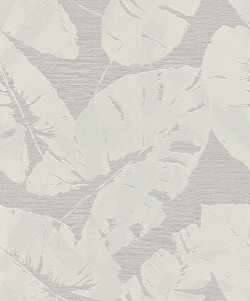 Vliesová tapeta 805215 krémová, palmové listy / Tapety na zeď Hotspot (0,53 x 10,05 m) Rasch