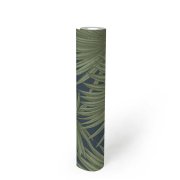 Vliesová tapeta modrá, zelená -  palmové listy 390905 / Tapety na zeď 39090-5 Antigua (0,53 x 10,05 m) A.S.Création