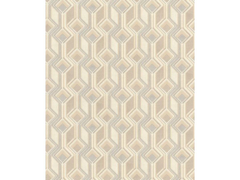 Vliesová tapeta béžová, šedá - geometrická, retro 746518 / Tapety na zeď Indian style (0,53 x 10,05 m) Rasch