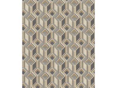 Vliesová tapeta černá, šedá - geometrická, retro 746532 / Tapety na zeď Indian style (0,53 x 10,05 m) Rasch