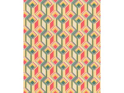 Vliesová tapeta barevná - geometrická, retro 746549 / Tapety na zeď Indian style (0,53 x 10,05 m) Rasch