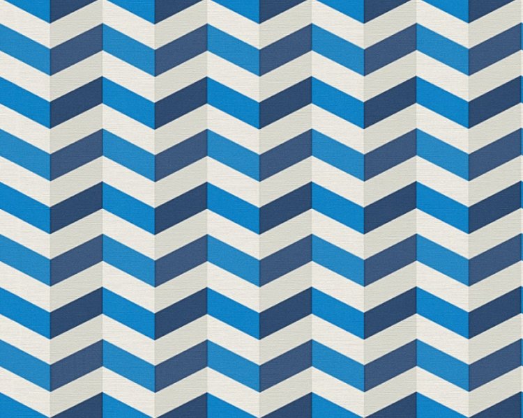 Vliesová tapeta 34123-1 geometrická modrá / Tapety na zeď 341231 Contzen Artist No.1 (0,53 x 10,05 m) A.S.Création