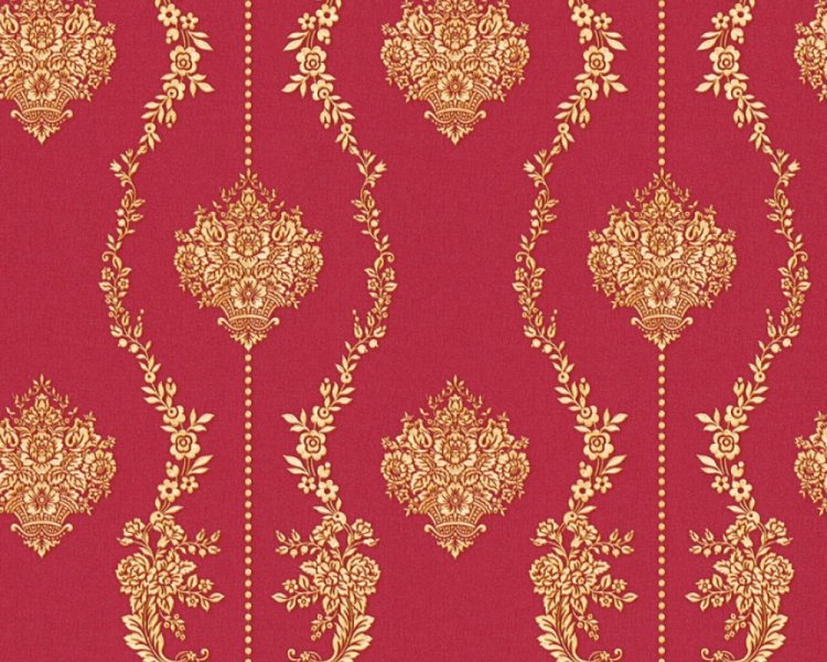 Vliesová tapeta 34493-2 zámecká červená zlatá / Tapety na zeď 344932 Chateau 5 (0,53 x 10,05 m) A.S.Création