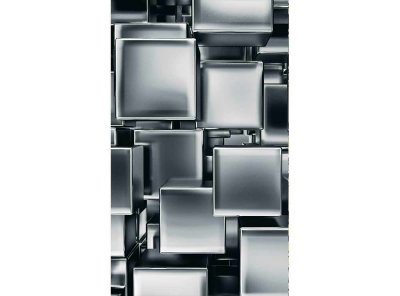 Vliesová fototapeta 3D metalové kostky 150 x 250 cm + lepidlo zdarma / MS-2-0285 vliesové fototapety na zeď DIMEX