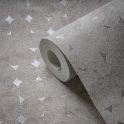 Vliesová tapeta s lesklými geometrickými prvky, kombinace různých barev - kolekce Stories of Life - německý výrobce A.S.Création