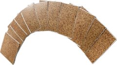 Samolepicí podlahové PVC čtverce korek (30,5 x 30,5 cm) DF0028 / samolepící vinylové podlahy - PVC dlaždice HCS deco