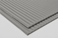 Samolepicí 3D dekorace imitace šedé kůže, úzké pruhy, rozměr 1,5 m x  0,69 m x 4-7 mm / obklad na stěnu LEA012