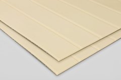 Samolepicí 3D dekorace imitace vanilkové kůže, pruhy, rozměr 1,4 m x  0,69 m x 4-7 mm / obklad na stěnu LEA013