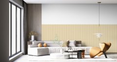 Samolepicí 3D dekorace imitace vanilkové kůže, pruhy, rozměr 1,4 m x  0,69 m x 4-7 mm / obklad na stěnu LEA013