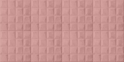 Samolepicí 3D dekorace ze sametu, veluru,  růžové čtverce, rozměr 1,4 m x  0,69 m x 4-7 mm / obklad na stěnu VEL014