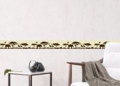 Samolepicí bordura džungle (5 m x 13,8 cm) / Dekorativní samolepicí bordury AG Design WB8265