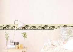 Samolepicí bordura džungle (5 m x 13,8 cm) / Dekorativní samolepicí bordury AG Design WB8265