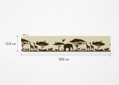 Samolepicí bordura džungle (5 m x 13,8 cm) / Dekorativní samolepicí bordury AG Design WB8265