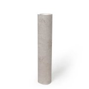 Strukturální vliesová tapeta imituje kámen, mramor či betonovou stěrku, světle šedo-béžová kombinace barev. Kolekce Desert Lodge od německého výrobce tapet A.S.Création