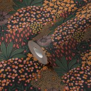 Vliesová tapeta retro, barevné rostliny 387403 / Tapety na zeď 38740-3 Nara (0,53 x 10,05 m) A.S.Création