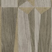 Vliesová tapeta grafická hnědá, zlatá 387433 / Tapety na zeď 38743-3 Nara (0,53 x 10,05 m) A.S.Création