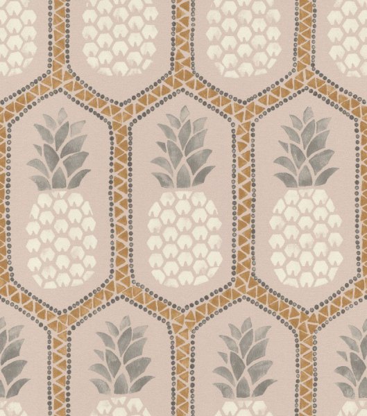 Vliesová tapeta Barbara Becker 862119 růžová, ananas, mozaika  / Tapety na zeď b.b home passion VI (0,53 x 10,05 m) Rasch