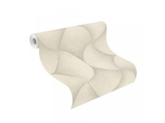 3D vliesová tapeta béžová, geometrická 608236 / Tapety na zeď Sky Lounge (0,53 x 10,05 m) Rasch