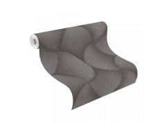 3D vliesová tapeta černá, geometrická 608250 / Tapety na zeď Sky Lounge (0,53 x 10,05 m) Rasch