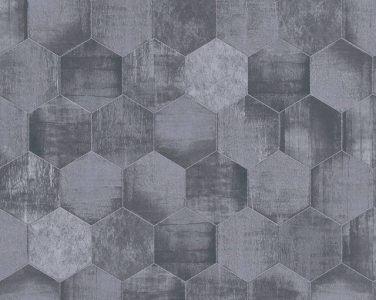 Vliesová tapeta 36330-3 geometrická šedá, metalická / Vliesové tapety na zeď 363303 Materials (0,53 x 10,05 m) A.S.Création