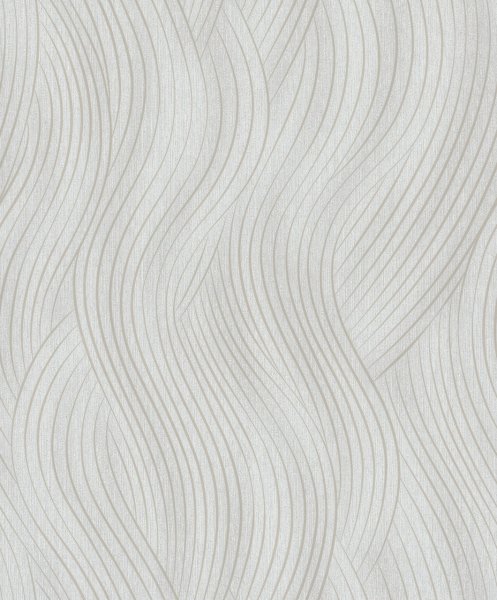 Vliesová tapeta béžovo-krémové vlnky 0,53 x 10,05 m / Tapety na zeď Mona 82475 Marburg