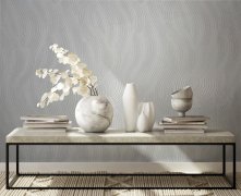 Vliesová tapeta jednobarevná bílé vlnky 0,53 x 10,05 m / Tapety na zeď Mona 82476 Marburg